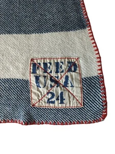 Feed USA Throw Blanket Striped Nautical Target + Ralph Lauren Collaboration RARE - Picture 1 of 16