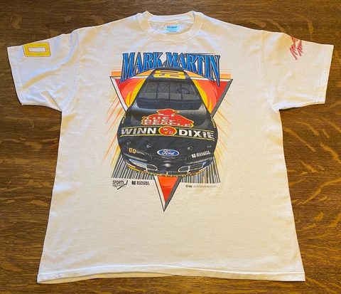 VTG MARK MARTIN NASCAR WINN-DIXIE 1995 MENS XL TSHIRT #221 Cover