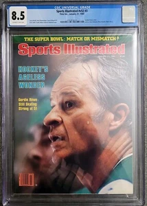 Sports Illustrated Jan. 21. 1980 CGC 8.5 Gordie Howe Hartford Whalers Red Wings - Picture 1 of 3