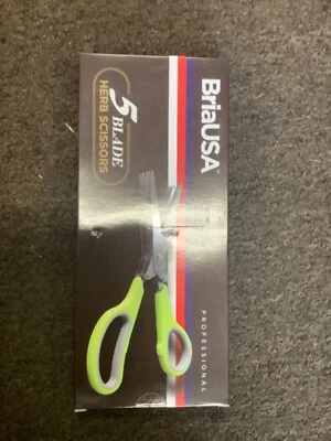 Stainless Steel 5 Blade Professional Shredding Scissors Sharp Herb Kitchen Tool - Image 1 of 2