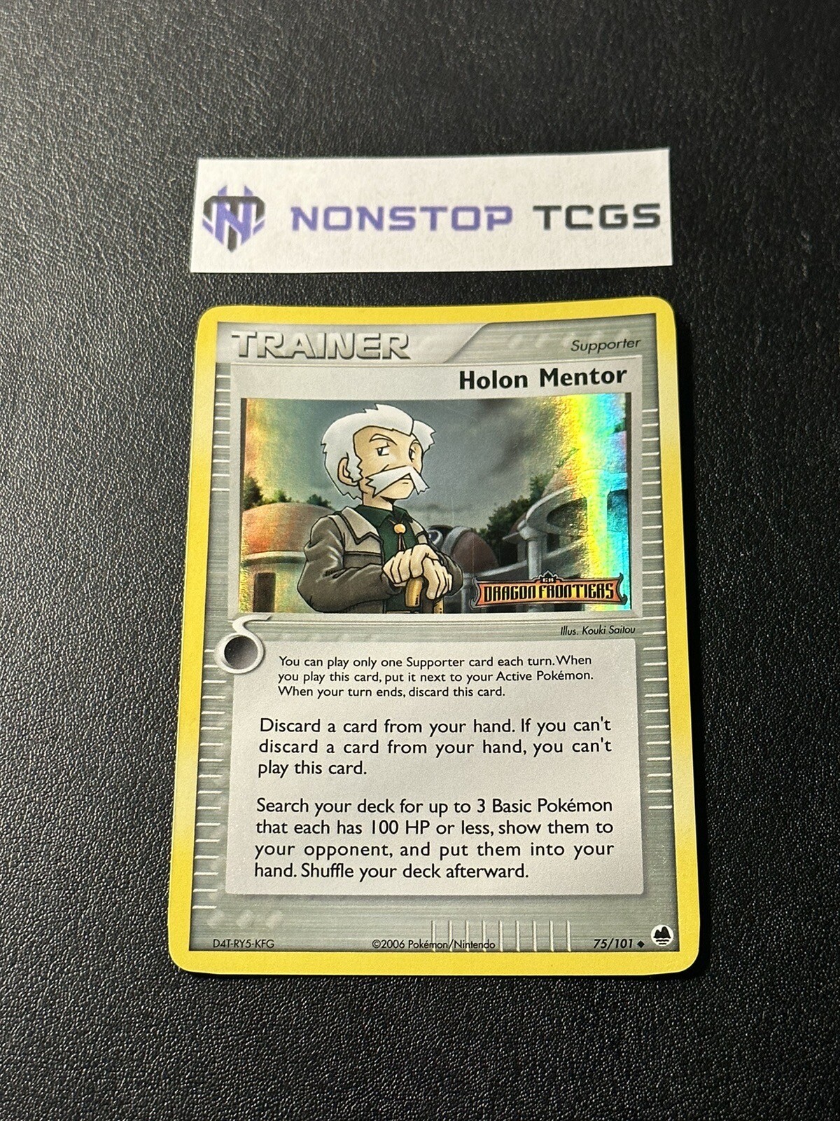 Holon Mentor 75/101 EX Dragon Frontiers Reverse Holo Stamped Pokemon TCG LP