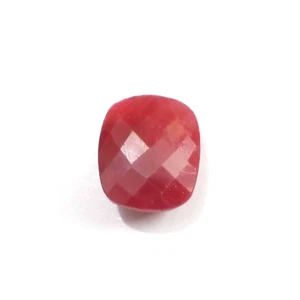Attractive Red Ruby Faceted Cushion Shape 8.10 Crt Rare Red Ruby Loose Gemstone - Picture 1 of 9