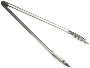 Winco Coiled Spring Stainless Steel Utility Tong 15.9" L x 1.5" W x .9" H 1/Each - Picture 1 of 1