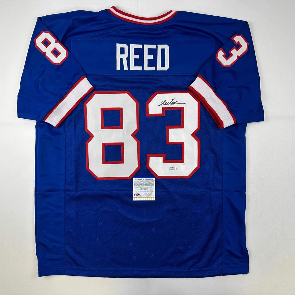 Autographed/Signed Andre Reed Buffalo Blue Football Jersey PSA/DNA COA - Image 1 of 4