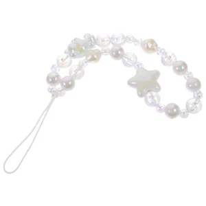 Bear Mobile Phone Chain Miss Beaded Lanyard Cell Bracelet Wristlet - Zdjęcie 1 z 12