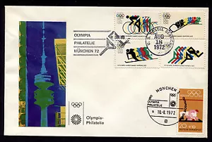1972 US & Germany Olympia Philatelie Munchen Event Cover Unaddressed 21414 - Bild 1 von 1