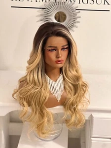 UK Wigs Lace Front Wig Free Part 13x4HD Revamped Miss Eswatini Yaki Unit 5 - Picture 1 of 9