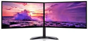 DELL E2216HV FULL HD LED Dual Monitor 2 x 22" With Ergotron Dual Stand All Wires - Picture 1 of 7