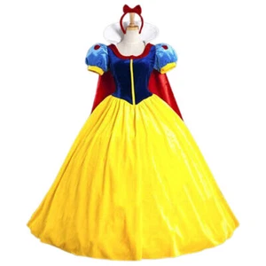 Adults Women Snow White Costume Cosplay Princess Dress Party Fancy Halloween~ - Picture 1 of 9