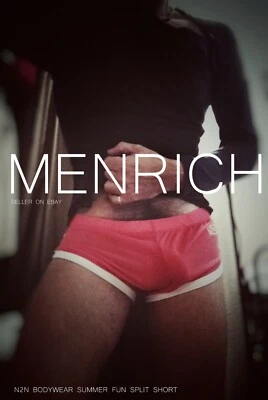 N2N BODYWEAR VERANO DIVERTIDO SPLIT SHORT. ROSA. PEQUEÑO. Nuevo con etiquetas. RARO. 🌈 NATACIÓN GAY Foto 1 de 4