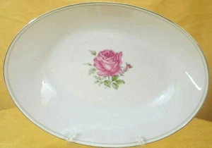 Vintage Imperial Rose China Japan, Pink Rose #6702, 10 1/2 "x 7 1/2 " - Picture 1 of 9