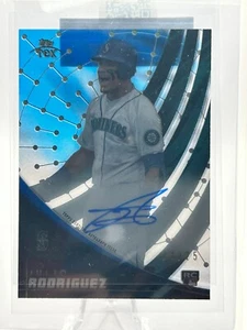 JULIO RODRIGUEZ 2022 TOPPS TEK CLEAR BLUE AUTO 13/25 ROOKIE RC #TEK-JRO JC - Picture 1 of 2
