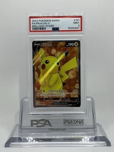 Pikachu V - 157/172 - PSA 9 - Full Art - Brilliant Stars - Pokemon - Picture 1 of 3