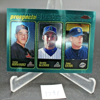 2001 Topps Chrome Baseball #300 Hernandez Guzman Eaton - Image 1 of 2