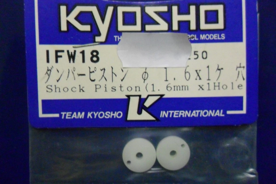KYOSHO MEMBRANA IN TEFLON TORNITA PER AMMORTIZZATORI  SHOCK PISTON 1,6 ART IFW18 - Immagine 1 di 1