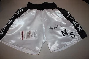 MICHAEL SPINKS SIGNIERTE INDIVIDUELLE BOXKOFFER EHEMALIGER CHAMPION "JINX" JSA ZEUGE  - Bild 1 von 4