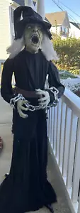 Gemmy Life Size Halloween Witch Prop Decoration 60 inch Lights and Sound - Picture 1 of 15
