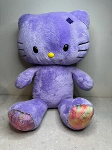 Build-A-Bear Workshop Sanrio Hello Kitty Purple Tie Dye Love Plush 19” No Bow - Picture 1 of 11