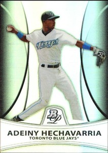 2010 Bowman Platinum Prospects Refractors Thin Stock #PP8 Adeiny Hechavarria/999