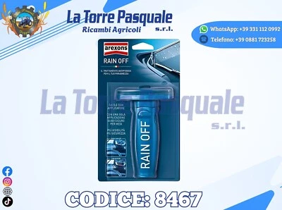 8467 AREXONS RAIN OFF TRATTAMENTO IDROREPELLENTE PER IL PARABREZZA COMPLETO