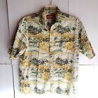 Pau Hana Hawaii Men's Hawaii Button-Up Short Sleeve Shirt W/ Palm Trees Size XL