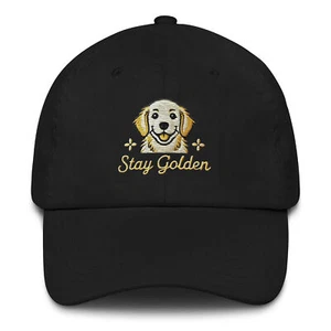Sombrero bordado Golden Retriever Stay Golden Dad, gorra ajustable de bajo perfil  - Imagen 1 de 18