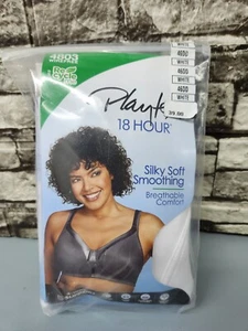 NIP Playtex 18 Hour Silky Soft Smoothing Bra #4803 White Size 46DD 4-WAY supt - Picture 1 of 3