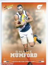 2016 Select Footy Stars Base Card (108) Shane MUMFORD Greater Western Sydney