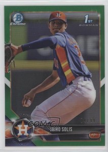 2018 Bowman Chrome Prospects Green Refractor /99 Jairo Solis #BCP232