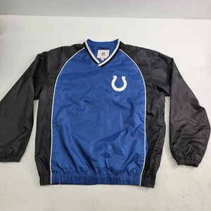 Vintage Indianapolis Colts NFL leichter Pullover Windbreaker Jacke Herren Gr. L - Bild 1 von 12