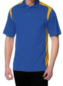2 TRI-MOUNTAIN Performance Polo 4XL Blue Gold Short & Gray Long Sleeve Mens NEW - Picture 1 of 4