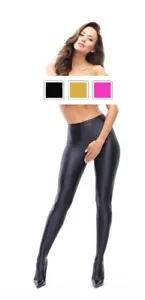 MISS O Strumpfhose open Glossy P800 schwarz pink gold S - XL - Bild 1 von 8
