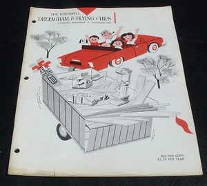 VTG July Aug 1962 Deltagram Flying Chips Woodworking Plans Rockwell Publication - Picture 1 of 10