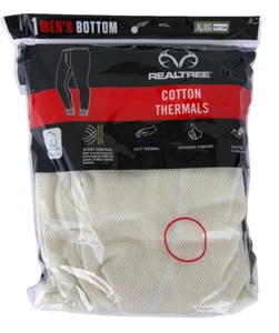 REALTREE.. COTTON THERMALS.. 1 MENS BOTTOM. XL/XG ..NEW - Picture 1 of 2
