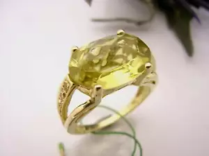 SCHMUCK-STCK RING 750 GOLD BERNSTEIN SAFIR SOGNI D'oro FACETTEN - Picture 1 of 1