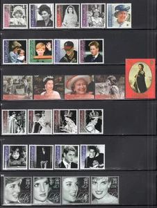 Gibraltar 2001-12 QE, Diana, William 9 Sets +2 Souvenir Sheets MNH Face £26.59 - Picture 1 of 2
