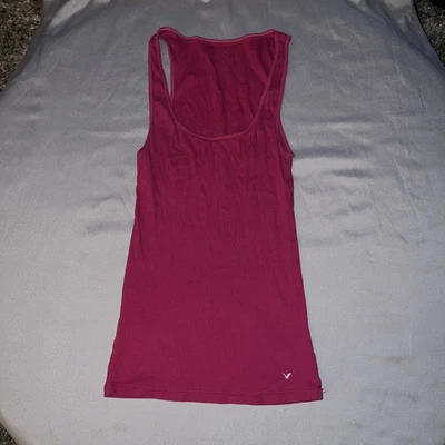 Camiseta sin mangas American Eagle AE rosa fucsia mediana Foto 1 de 3