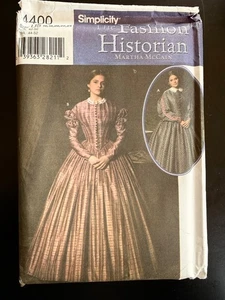 New Simplicity Pattern 4400 Fashion Historian Martha McCain Size U5 16-24 - Picture 1 of 3