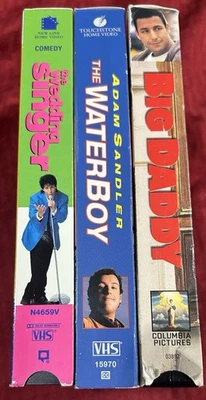 Lot of 3 Adam Sandler VHS Big Daddy The Waterboy And The Wedding Singer - Image 1 of 4