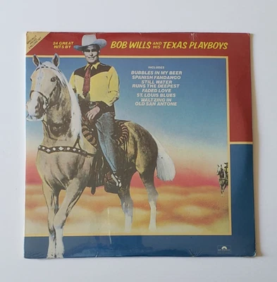 Bob Wills & His Texas Playboys 24 Great Hits Double LP New Sealed Rare - Image 1 of 3