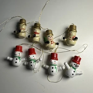 Vintage Handpainted Wooden Christmas Ornaments, 80 pcs - Picture 1 of 12