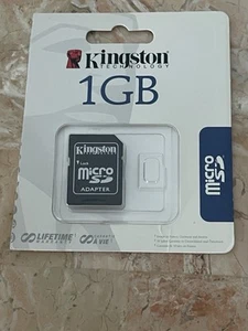 Kingston 1 GB SD Micro Card SDMemory Card, New - Picture 1 of 2