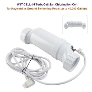 000 Gallons W3T-CELL-15 TurboCell Salt Chlorination Cell Per Hayward up to 40 T9 - Imagen 1 de 16
