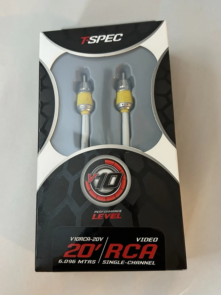 T-Spec V10RCA-20V 20’ Single-Channel RCA Video Cable NIB - Image 1 of 3