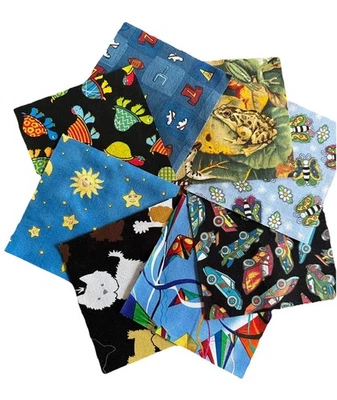 I-Spy Children’s  Charm Memory Quilt Blocks - 52 - Cotton - Unique - Image 1 of 4