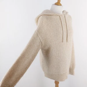 Celtic & Co Size M (Fits Large) Chunky 22% Alpaca 14% Merino Wool Hooded Jumper - Picture 1 of 12