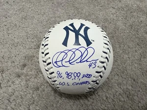 JEFF NELSON SIGNED NEW YORK YANKEES RAWLINGS MLB STITCHED BALL BASEBALL COA - Picture 1 of 4