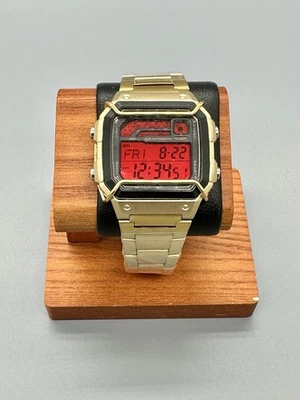 Custom Gold/Black SKMEI 2307 Men's 45mm digital watch, 50m WR, Dual Time - Image 1 of 4