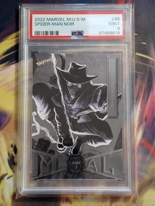 SPIDER-MAN NOIR #85 2022 Skybox Marvel Metal Universe Spider-Man PSA 9 - Picture 1 of 2