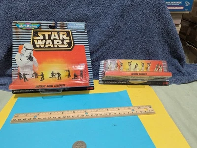 Star Wars Micro Machines  1997 Galoob Tusken Raiders, imperial naval troopers. - Image 1 of 3